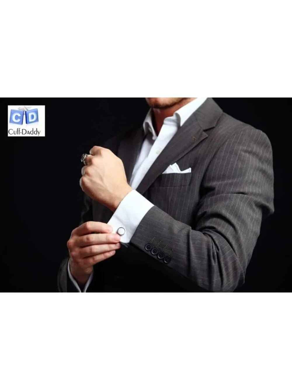 Unique Ribbed Tuxedo Cufflinks & Studs Set for Men - Formal Wedding & Business